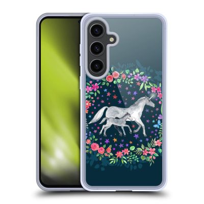 Head Case Designs Officially Licensed Micklyn Le Feuvre Unicorn Mama and Baby Wildlife Gel Case [Military Grade Protection] Compatible with Samsung Galaxy S24+ 5G and Compatible with MagSafe