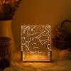 Custom Star Map Night Light,Personalized Constellation Chart Lamp by Date and Location,Star Map Night Light,Gift for Boyfriend/Girlfriend,Birthday,Valentine,Anniversary (Square,5 * 7in-1-color) view 4