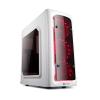 ARrase Computer Mid-Tower Case,Supports ATX/M-ATX/ITX,Steel Structure and Six Chassis Fans,Double-Sided Tempered Glass,Supports Water Cooling (Color : White), 18648 view 1