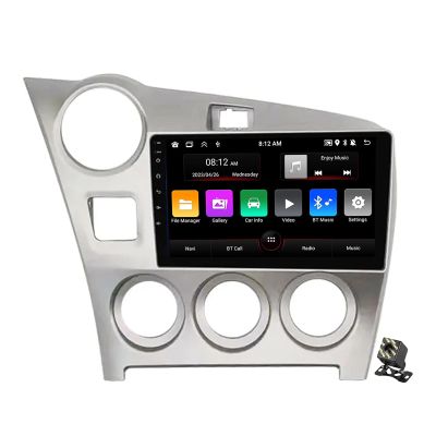 Android 12 Car Stereo Radio for Toyota Matrix 2009-2014, 9 Inch Touchscreen MP5 Player Head Unit with GPS Navigation Wifi Bluetooth FM/RDS Radio SWC+Backup Camera,M90s/1+32g