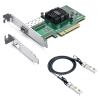 1 Pack of 10Gb PCI-E NIC Network Card and 1 Pack of 1 Meter(3.3ft) SFP+ DAC Twinax Cable, Passive, Compatible with Mikrotik S+DA0001, view 1
