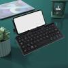FOSA Folding Bluetooth Keyboard, Portable Pocket Foldable Mini Keyboard with Aluminum Alloy Housing for Tablets & Phones (Black Gray) view 3