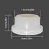 5 Pcs Silicone Rubber Hole Plugs Set, Snap in Locking Hole Plugs for 0.62in Round Holes, Flexible Reusable Waterproof Tube Plug End Covers view 3