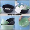 Zerodeko 2pcs Portable Plastic Wash Basin Thickened Face Washing Bowl for Home Kitchen Multi-Functional Utility for Dishes Laundry Bathing view 4