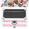 Nail Drill Bit Holder Case, Aluminum Alloy Nail Drill Bit Holder Storage Box with Secure Lock, Transparent Cover, Multi Hole Capacity Nail Tools Organizers Container for view 4