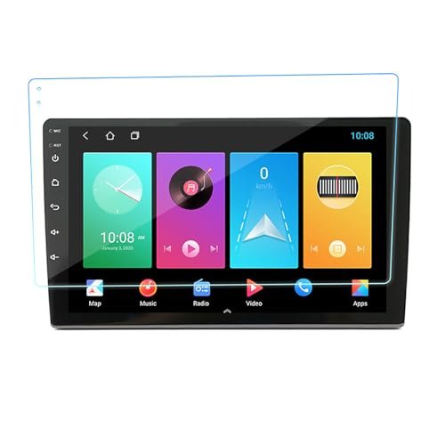 CFTGIW Navigation Screen Protector Anti Anti Fingerprint Central Control Navigation Tempered Film with Cleaning Kit for Car Suitable for 10-inch trapezoidal Android navigation