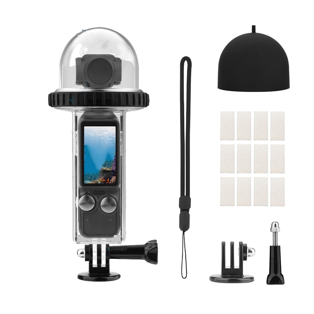 40M/131FT Dive Case Compatible for DJI Osmo Pocket 3 Waterproof Case Protective Underwater Diving Housing Cover Shell with Accessories for Osmo Pocket 3 Action Camera