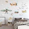 Airplane Wall Decal for Boys/Peel and Stick Boys Bedroom Wall Sticker/Can be Suitable for Kindergarten Nursery Boys Girls Bedroom Wall Decoration view 1