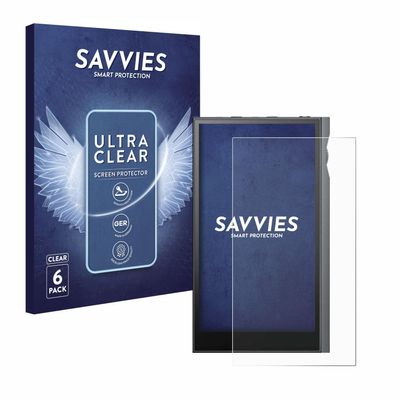 Savvies Screen Protector for Astell&Kern Kann Ultra Protection Film Clear 6-Pack
