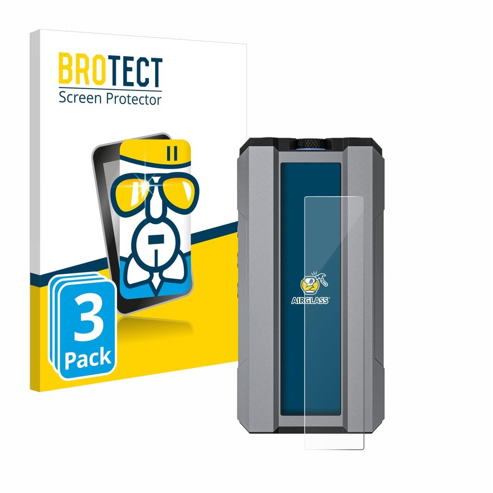 BROTECT Glass Screen Protector Film Compatible with FiiO Q15 (3 Pack) - Glass-Foil 9H Protection [Scratch Resistant, High Clarity]