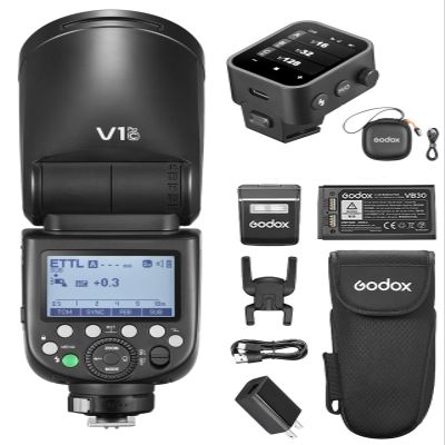 GODOX V1 PRO C TTL Li-ion Round Head Camera Flash + GODOX Xnano-C 2.4G Wireless Flash Trigger
