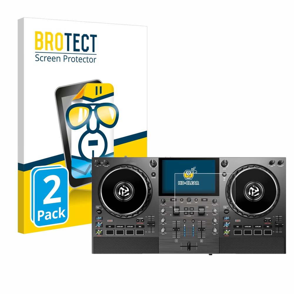 BROTECT 2-Pack Screen Protector Compatible with Numark Mixstream Pro Go - HD-Clear Protection Film