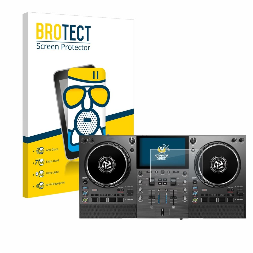 brotect Anti-Glare Glass Screen Protector Matte compatible with Numark Mixstream Pro Go - Anti-Scratch 9H Protection Film, 1-Pack
