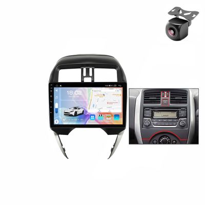 Android 12 System for Nissan Micra March Versa Sunny Almera Latio 2014-2020 2 DIN Car Stereo with FM CarPlay Auto GPS Navigation Touch Screen Upgrade Car Radio Multimedia Player (M400S 8core 4+64G,B)