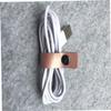 DirectNine Basics 20pcs Leather Wire Holder Cable Zipper Cord Organizer Desktop Cable Organizer view 3