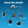 3Dhologramfan, Holographic Fan Projector Screwless Led Lights HD with App and WiFi, Remote Control for Bar, Shop, Halloween, Christmas, (22 "(WiFi+remote control+Bluetooth))with 1500 Video Library view 2