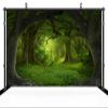 chnywork 8x6ft Enchanted Forest Backdrop Fairy Tale Wonderland Magical Fantasy Forest Tropical Jungle Rainforest Photo Background for Jungle Safari Theme Party Decor Wallpaper Photo Booth Props view 3