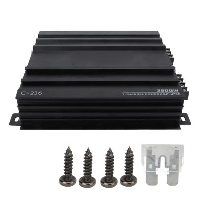 DOACT Universal Car Power Amplifier 90dB Speaker Amp Monoblock Metal Black Easy Install