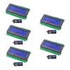 5pair LCD HD44780 2004 4x20 Serial LCD Black Character Blue Backlight Display Board IIC PCF8574T I2C Adapter Converter view 1