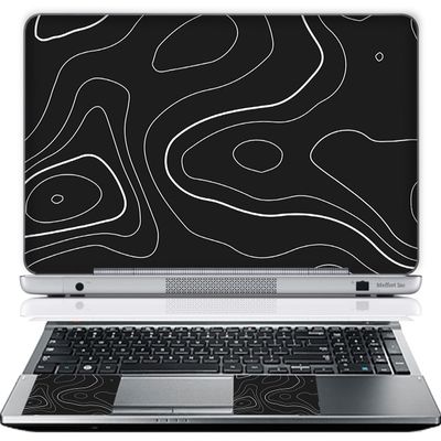 13 13.3 Inch Laptop Skin Sticker Cover Premium Sticker Cover Art Decal Decorative (Included 2 Wrist Pad Skins) - Topographic