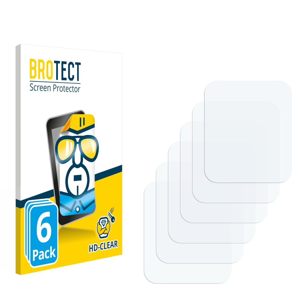 BROTECT 6-Pack Screen Protector Compatible with Pthtechus X9 - HD-Clear Protection Film