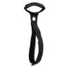 Eurow Heavy-Duty Cord and Hose Carrying Strap with Utility Handle and Hanging Grommet, 75 lb Capacity, Adjustable Hook and Loop for Power Cables, Garden Hoses, Ropes, and More, Black view 1