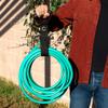 Eurow Heavy-Duty Cord and Hose Carrying Strap with Utility Handle and Hanging Grommet, 75 lb Capacity, Adjustable Hook and Loop for Power Cables, Garden Hoses, Ropes, and More, Black view 4