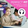 40 Pack Bulk Wired On-Ear Leather Headphones with 3.5mm Connector, Oval Metal Housing, Multi view 4