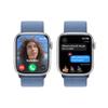 Apple Watch Series 9 [GPS 45mm] Smartwatch with Silver Aluminum Case with Winter Blue Sport Loop One Size. Fitness Tracker, ECG Apps, Always-On Retina Display, Carbon Neutral view 4
