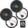 KICKER Speakers 6.5 inch for Volkswagen GTI 2006-2014 Upgrade Kit - Pair of CS Series with Adapters and Harness, Coaxial 6 1/2 Car Audio Front or Rear Door Speaker CSC654, 46CSC654 view 1