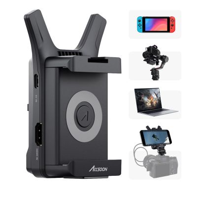 Accsoon CineView Nano Wireless Video Transmitter, 5G HDMI Camera Transmitter 1080p60 500ft Range 60ms Latency, Compatible with RS2/RS3/RS3 Pro/Switch/DSLR, Support iOS/Android 4 App Monitoring