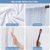 10x10ft Wrinkle Free White Backdrop Curtain for Parties Soft Fabric Drapes Wedding White Curtain Backdrop for Birthday Party Decorations Background for Photography 5x10ft, 2 Panels view 3