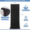 10x10ft Wrinkle Free Black Backdrop Curtain for Parties Soft Fabric Drapes Wedding Black Curtain Backdrop for Birthday Party Decorations Background for Photography 5x10ft, 2 Panels view 3