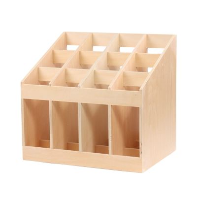 SOYDAN Large Capacity Yoga Mat Storage Rack Floor Stand, 12 Compartment Yoga Mat Holder Carpets Organizer for Home, Gym, Nursery