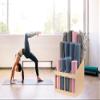 SOYDAN Large Capacity Yoga Mat Storage Rack Floor Stand, 12 Compartment Yoga Mat Holder Carpets Organizer for Home, Gym, Nursery view 2