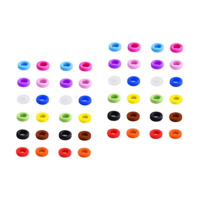 Healvian 48pairs Round Eyeglasses Non- Silicone Ear Hooks Practical Glasses Retainers for Comfortable and Invisible Temple Tips for Active Use