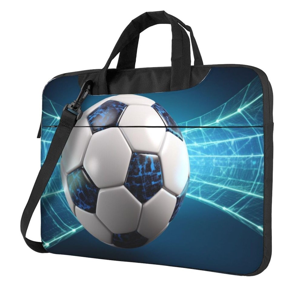 Laptop Shoulder Bag 13 inch Laptop Bag Computer Bag Soccer Sports Ball Messenger Bag for Unisex