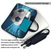 Laptop Shoulder Bag 13 inch Laptop Bag Computer Bag Soccer Sports Ball Messenger Bag for Unisex view 3