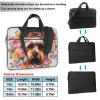 Laptop Shoulder Bag 15.6 inch Laptop Bag Computer Bag Yorkie Floral Messenger Bag for Unisex view 2