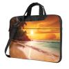 Laptop Shoulder Bag 15.6 inch Laptop Bag Computer Bag Tropical Beach Sunset Messenger Bag for Unisex view 1