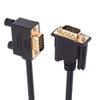 NFHK 90 Degree Left Angled VGA RGB Male to Straight Male Extension Cable 3COAX+6C for Monitor Projector Computer view 1