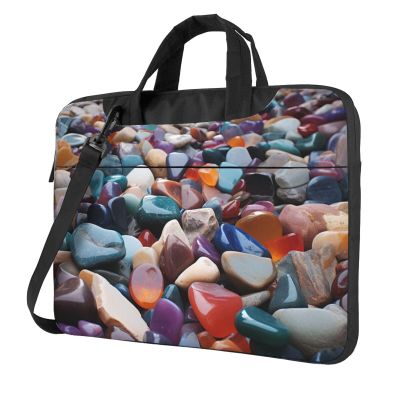 KHiry Laptop Shoulder Bag 14 inch Laptop Bag Computer Bag Colorful Cobbles Messenger Bag for Unisex