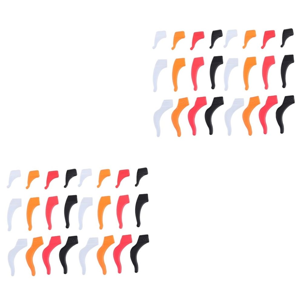 Healvian 48pairs Glasses Organizer Non-slip Silicone Sleeve for Glasses Eyeglass Sleeve