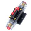 Car Truck Audio Amplifier Circuit Breaker 50A 60A 80A 100A 150A 12V 24V DC Fuse Holder Style Stereo Amplifier Refit Fuse 1Pcs (Color : Silver) view 1