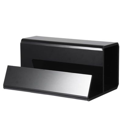 OLurkthu Acrylic Vinyl Record Holder Set for Albums & Record Decor for Vinyl Record Lovers, Black, 500433927