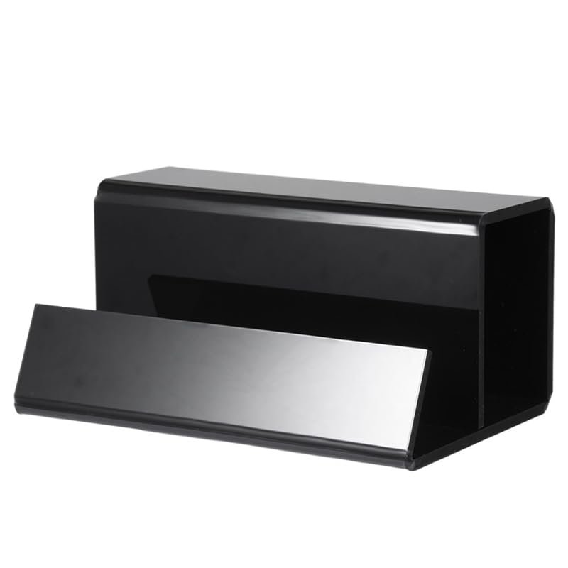 OLurkthu Acrylic Vinyl Record Holder Set for Albums & Record Decor for Vinyl Record Lovers, Black, 500433927