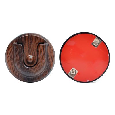 Universal Ham CB Radio Microphone Hanger, Round Knob Mic Holder Mount with Adhesive Back for Motorola HLN9073B CDM1250 CDM750 GM300 M1225 GM3688 Kenwood TK768G TK868G TM471A Two Way Radios(Wood Color)