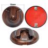 Universal Ham CB Radio Microphone Hanger, Round Knob Mic Holder Mount with Adhesive Back for Motorola HLN9073B CDM1250 CDM750 GM300 M1225 GM3688 Kenwood TK768G TK868G TM471A Two Way Radios(Wood Color) view 2