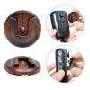 Universal Ham CB Radio Microphone Hanger, Round Knob Mic Holder Mount with Adhesive Back for Motorola HLN9073B CDM1250 CDM750 GM300 M1225 GM3688 Kenwood TK768G TK868G TM471A Two Way Radios(Wood Color) view 3