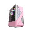 ARrase PC Gaming Case,Mid-Tower ATX/M-ATX/ITX Case,Pre-Installed with 6 Fans,USB3.0,Tempered Glass Side Panel,Supports Water Cooling,Easy Cable Management (Color : Pink), 18648 view 1